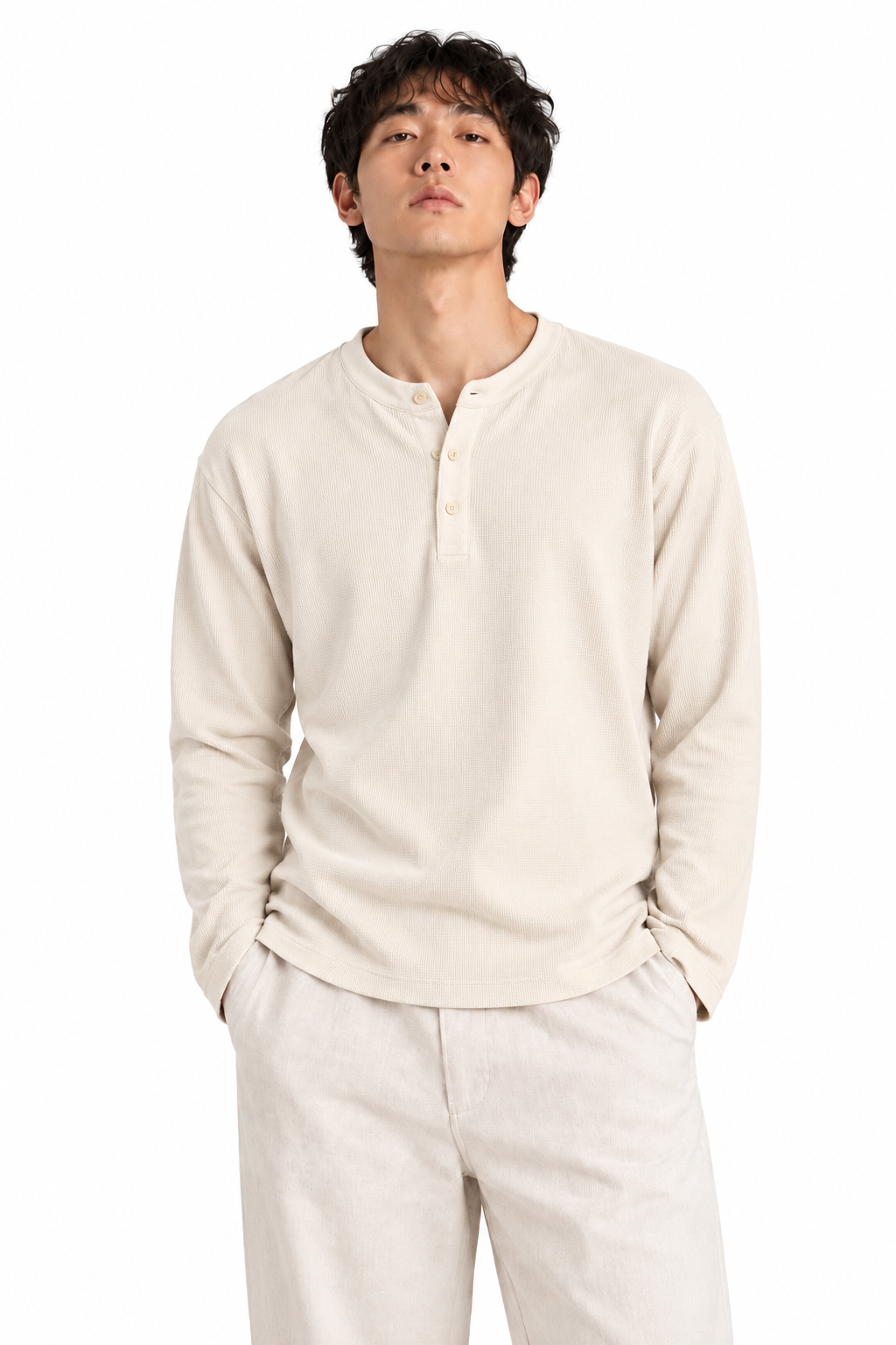 Maverick Henley Offwhite