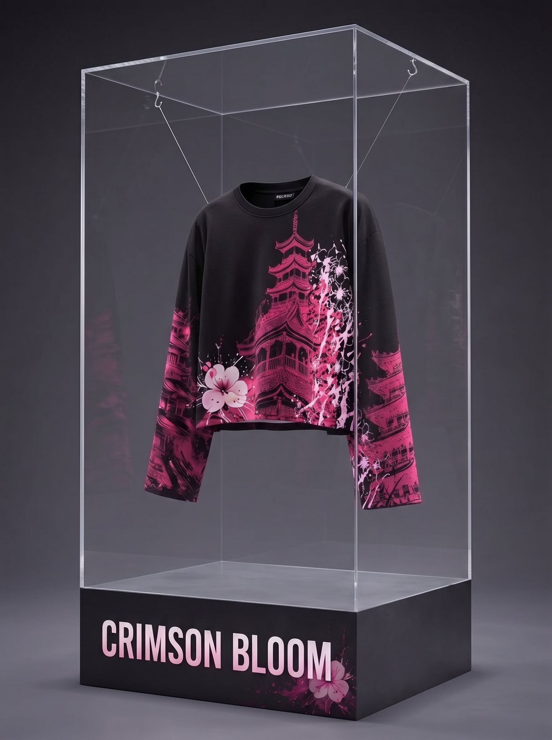 Crimson Bloom Tee