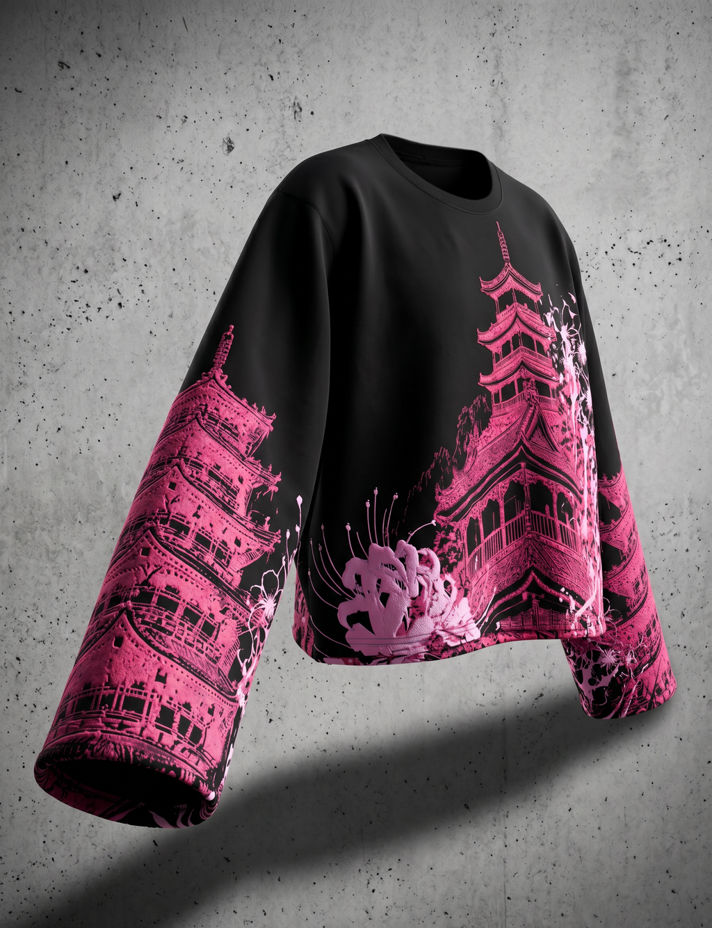 Crimson Bloom Tee