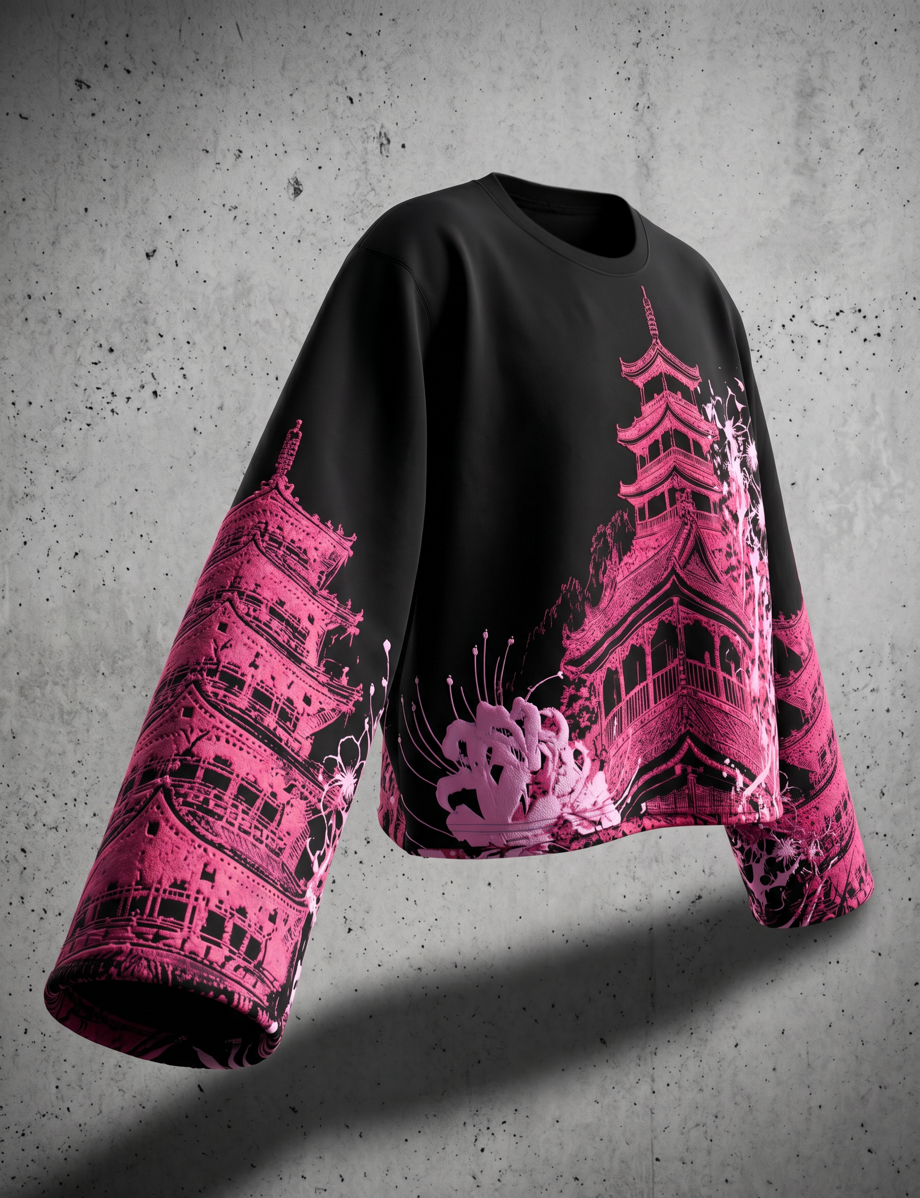 Crimson Bloom Tee